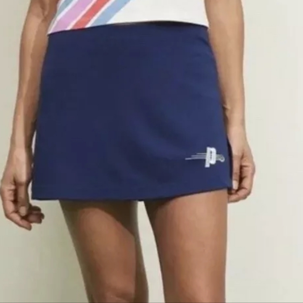 Prince Pickleball Women's Mid-Rise Mini Slit Skort - Navy Blue